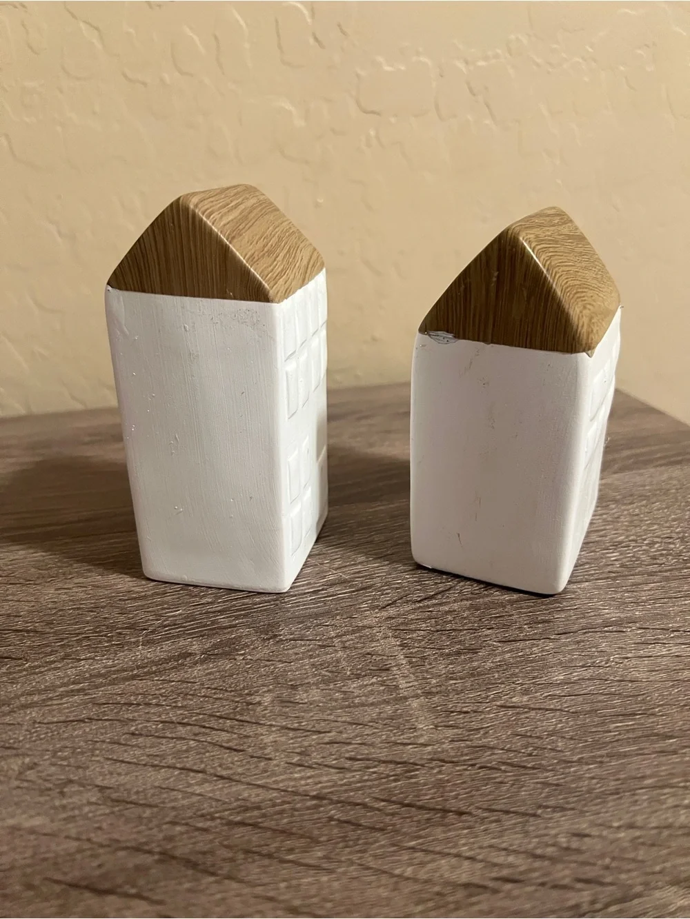 Target Bullseye Ceramic Houses White Brown Paintable DIY NWT